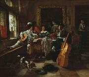 Jan Steen, The Family Concert (1666) by Jan Steen